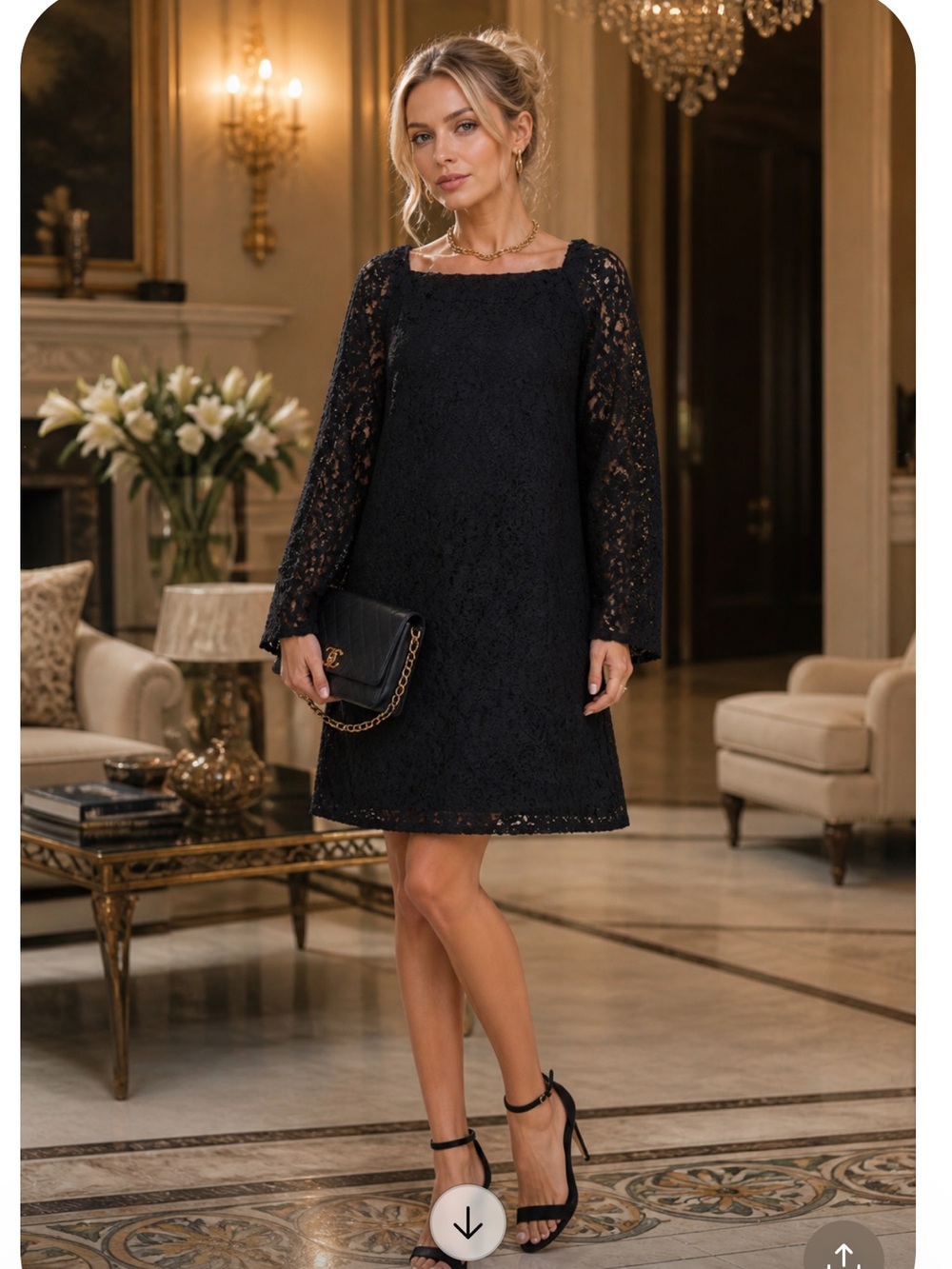 STUNNING NEW VINTAGE See by Chloe Cocktail Gipure Dress  Sz S NWT Price Firm